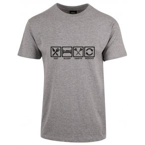 T-Shirt Eat Sleap Darts Repeat. Grmelert