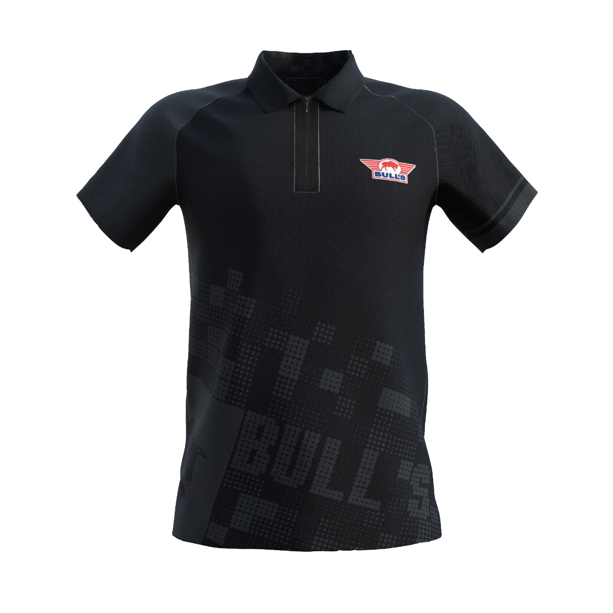 Bull's Plain Black Polo - XL