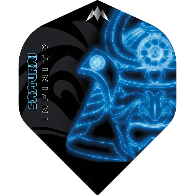 Mission Solo Dart Flights - Samurai Blå NO2.