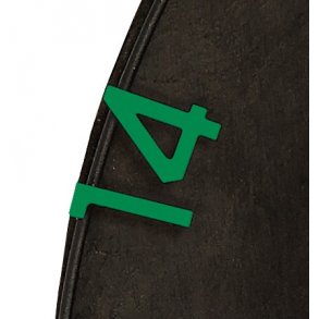 Unicorn HD 2 Dartskive Nummer - Grnn